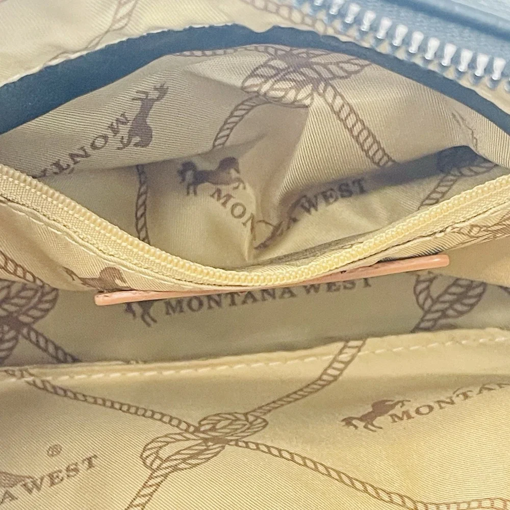 Montana West Crescent Black Bag Adjustable Geometric Shoulder Strap‎